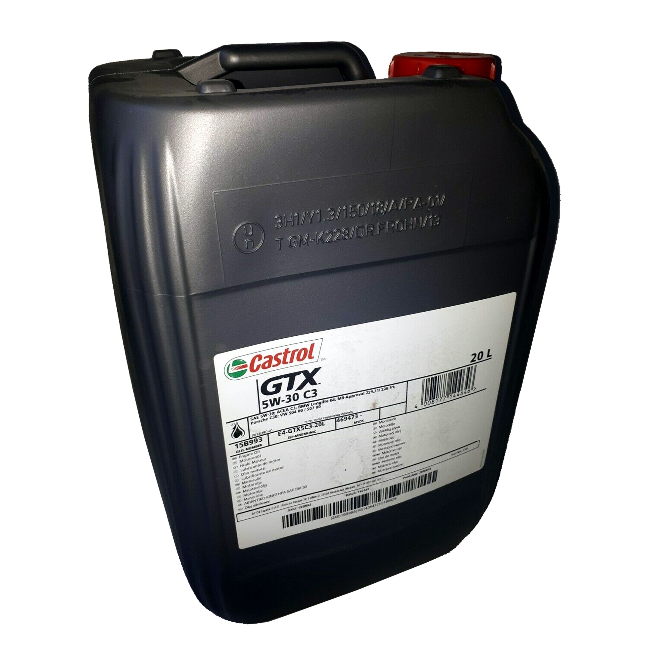 Motorový olej Castrol Gtx 20l 5W-30