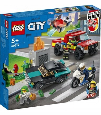

Lego 60319 Akcja strażacka i pościg,STRAŻ Policja