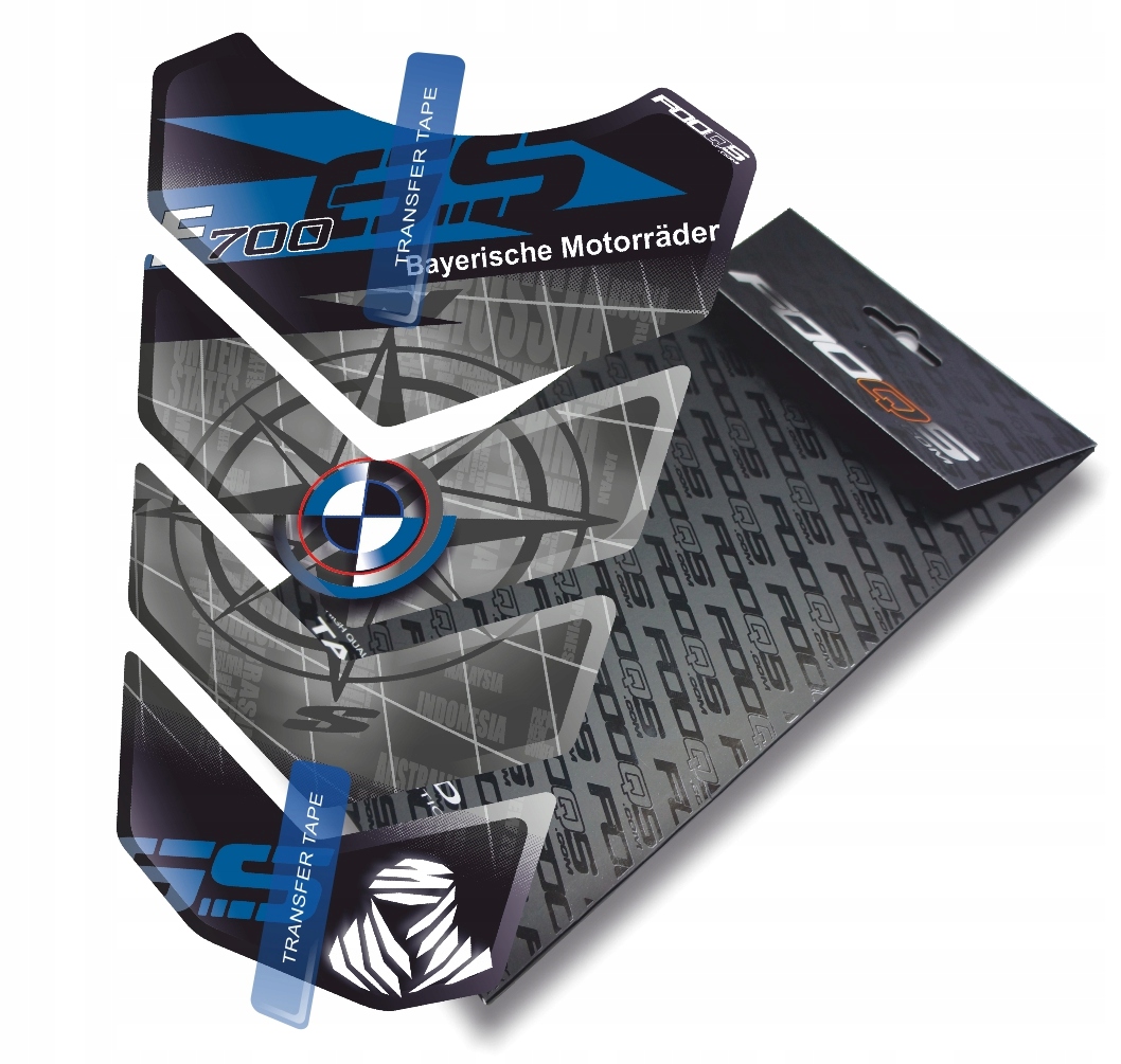 Tank-pad od firmy Fooqs pro Bmw F-700-GS F700GS F700 Modrý