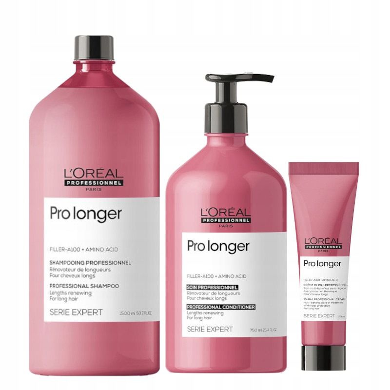Loreal Pro Longer šampon 1500 ml kondicionér 750 ml 10in1 krém 150 ml