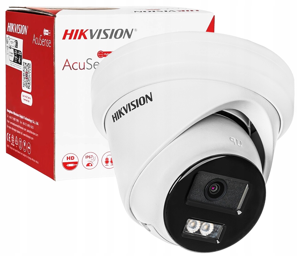 Ip Kamera Hikvision 6MPx DS-2CD2363G2-LI2U Acusense Poe Mikrofon