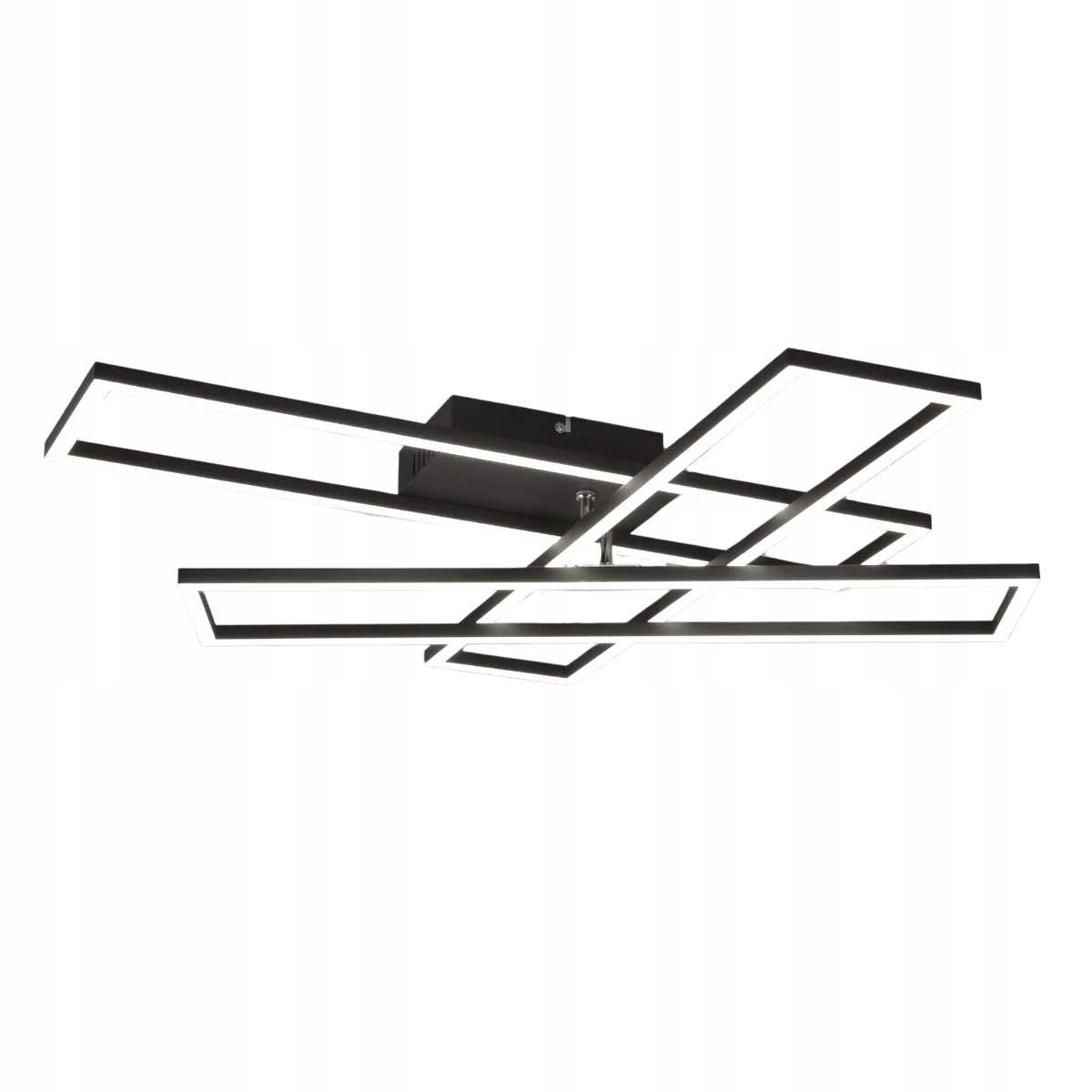 Stropné Svietidlo 66 cm Led čierny obdĺžnikový Rl