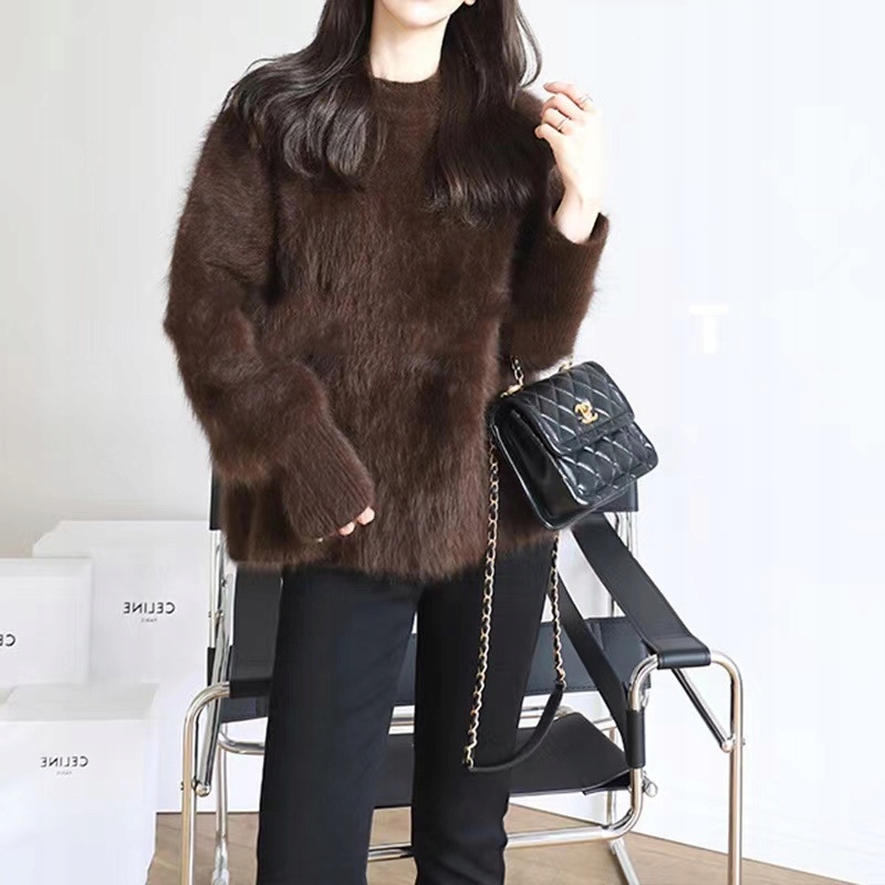 damski, gruby, luźny sweter zimowy Marka inna