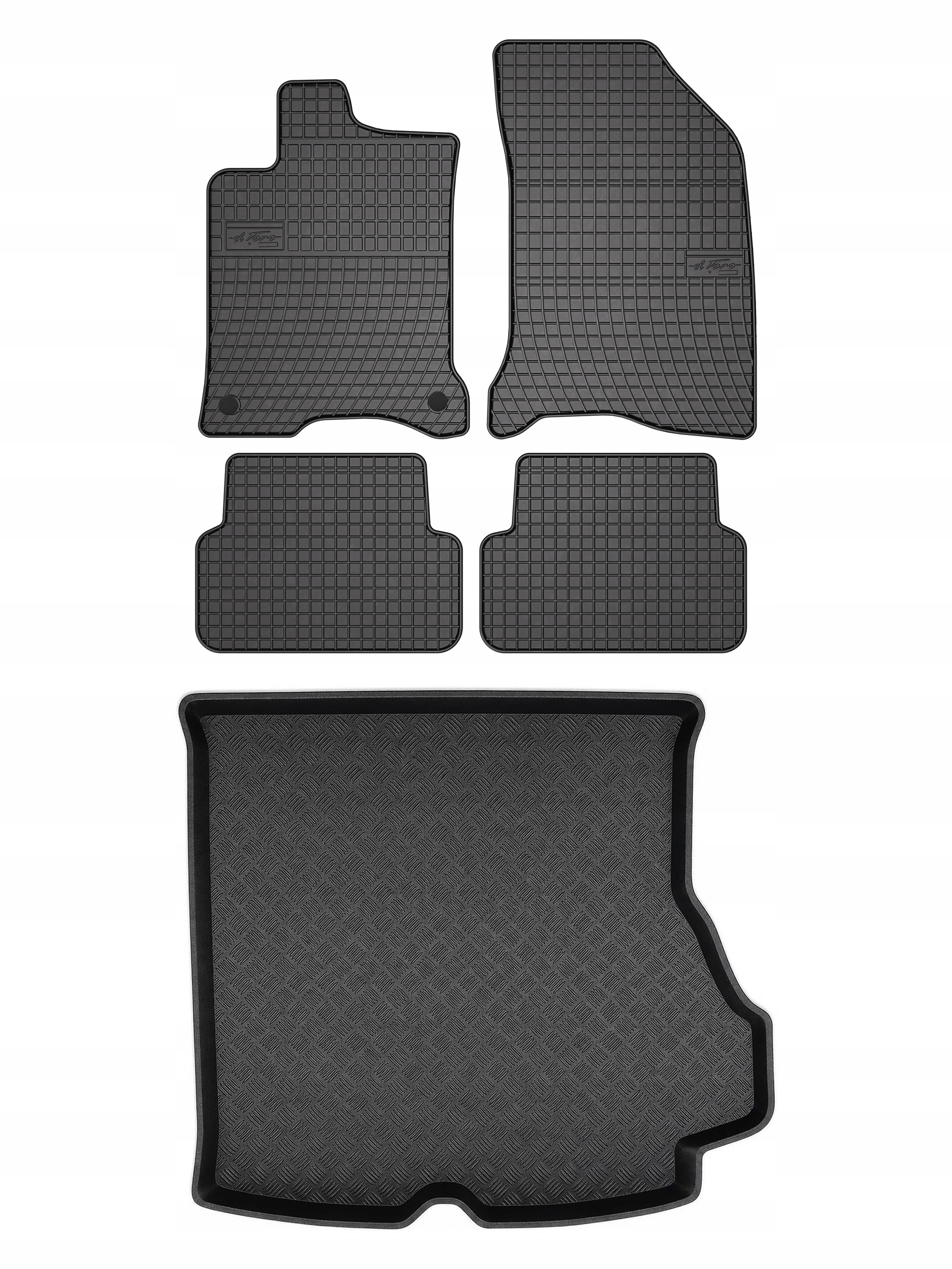 Gumové koberce SolidPRO rohož do kufru pro: Renault Laguna II 2001-2007