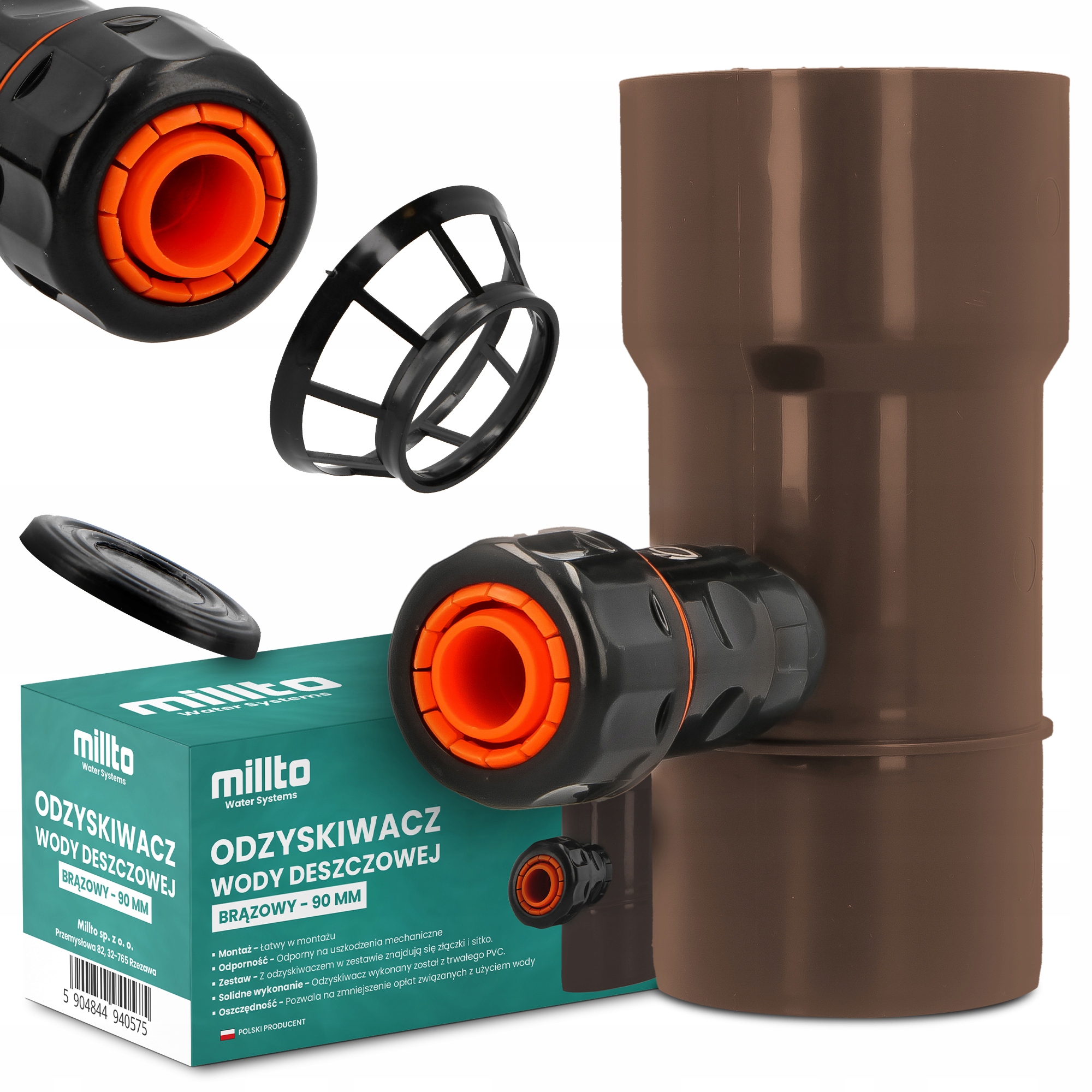 

Odzyskiwacz Wody Deszczowej Zbieracz Łapacz 110mm
