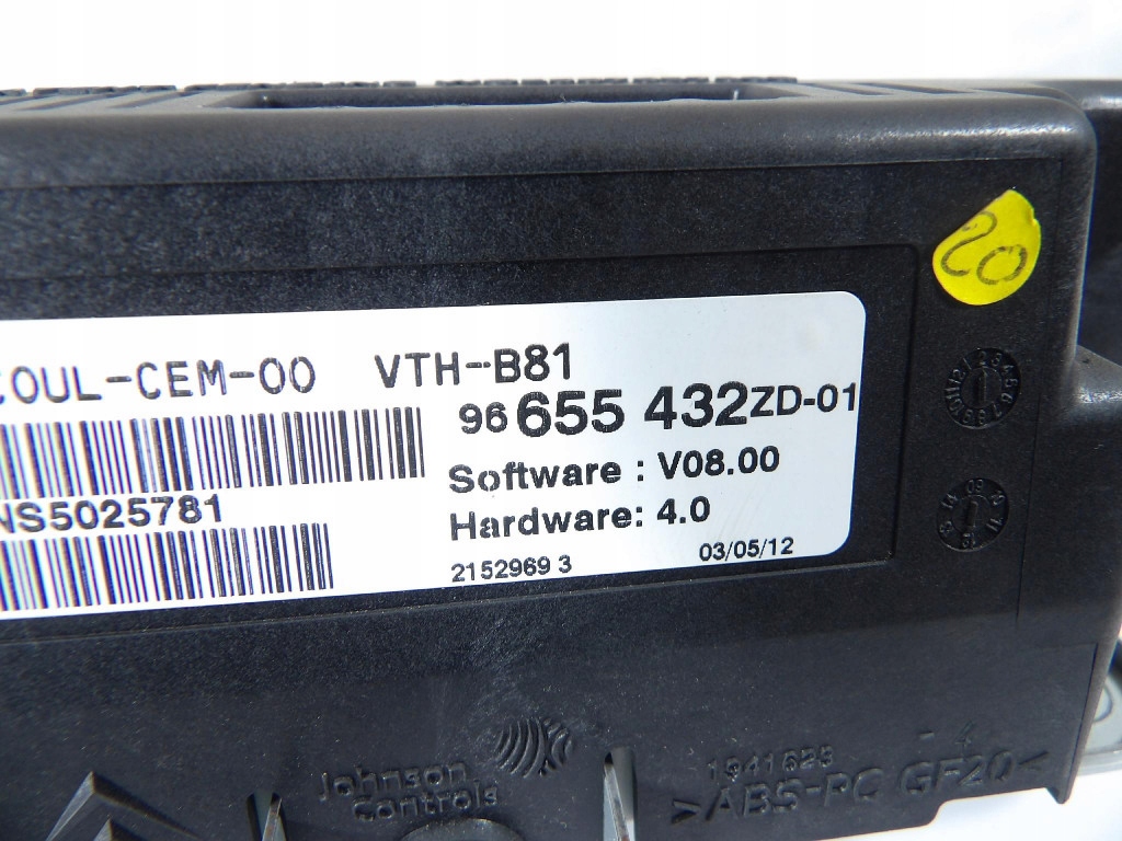 CITROEN DS5 display HEAD-UP 96655432ZD-01