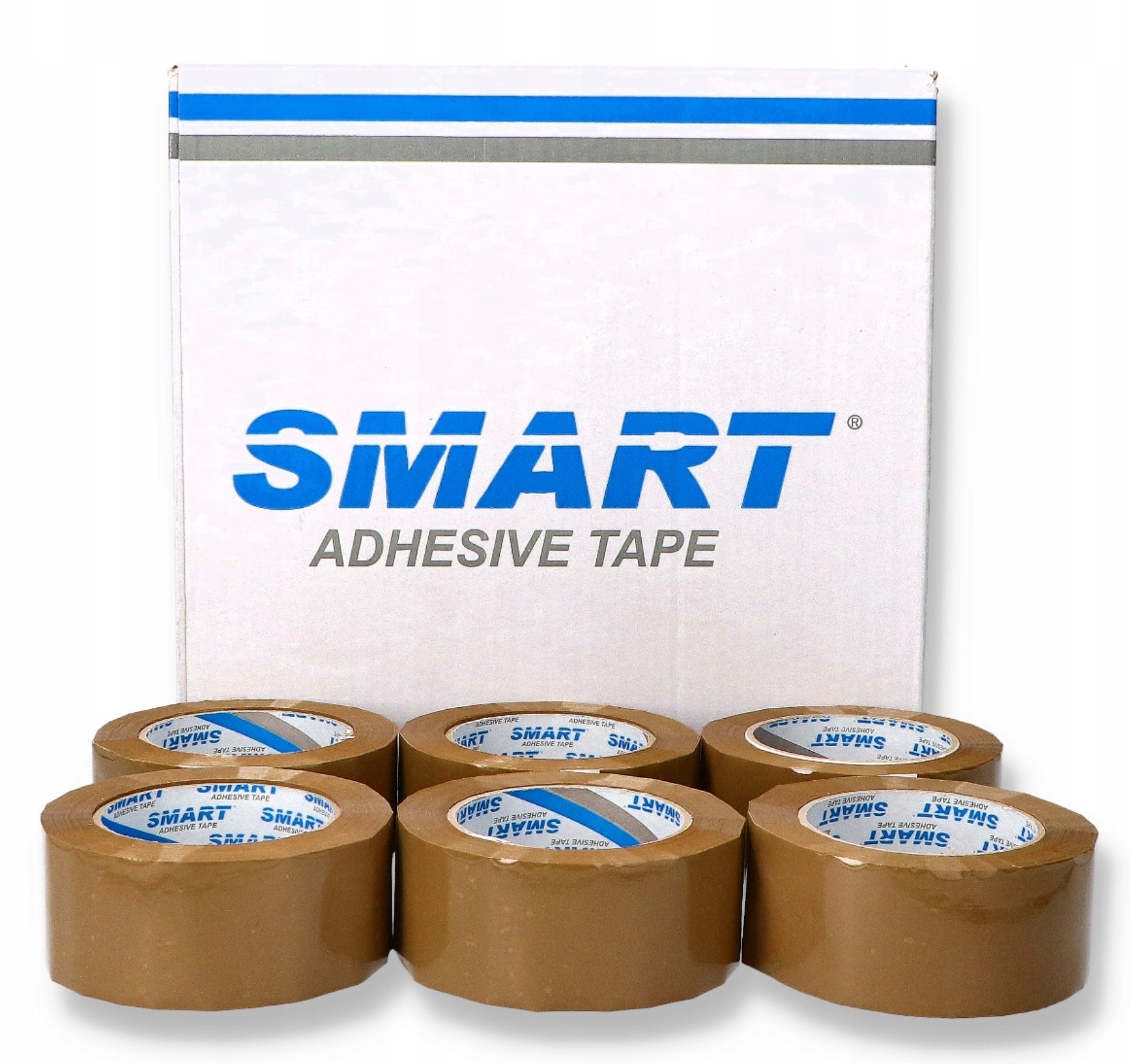 Taśma Pakowa Smart 48/66 Y Kauczuk mocny solvent 48mm x 66y brąz (36 sztuk)