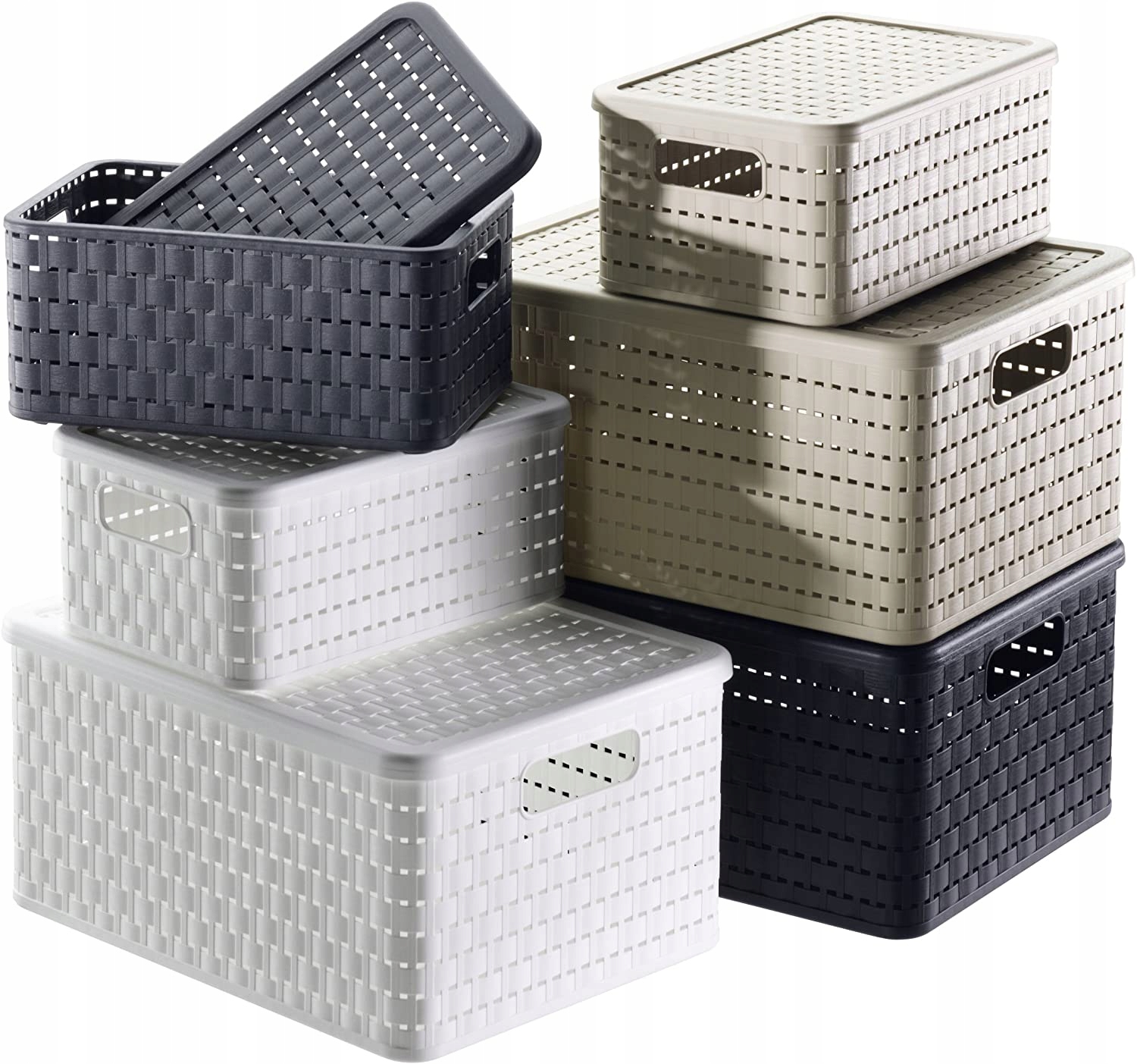 Koszyk uniwersalny Rotho COUNTRY 14 l Kolor czarny