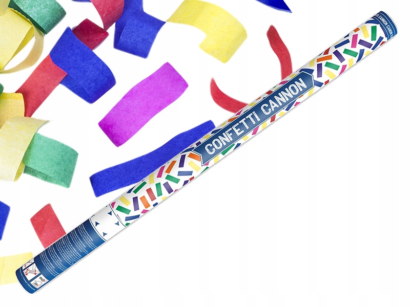 WYSTRZAŁOWE KONFETTI MIX PASKÓW ŚLUB 40CM