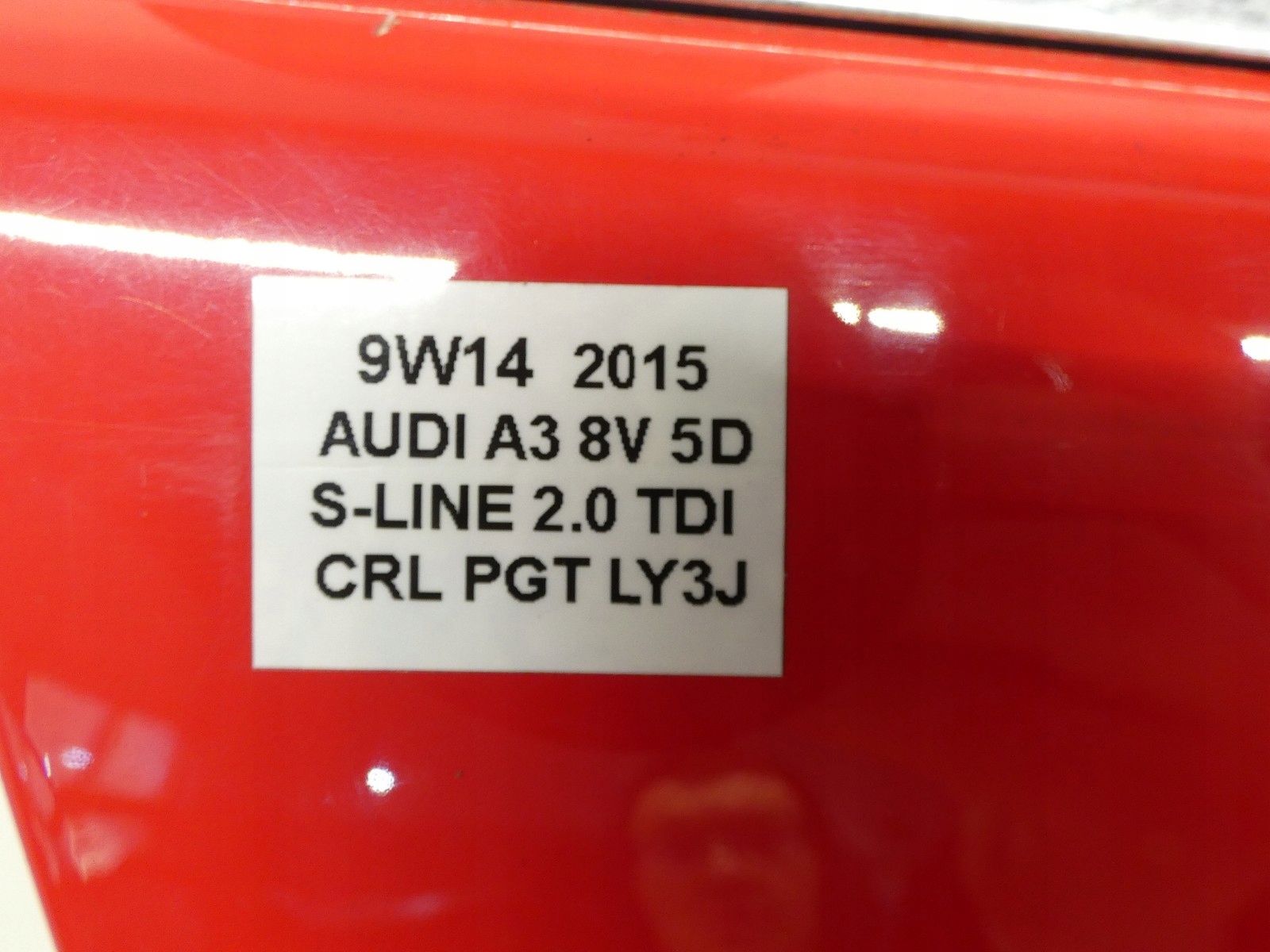 door right front right front AUDI A3 8V 5D 5-door LY3J