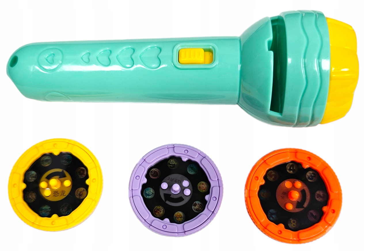 LATARKA PROJEKTOR dla dziecka 3 tarcze 24 SLAJDY mała mini obrazki teatr EAN (GTIN) 5905527962211