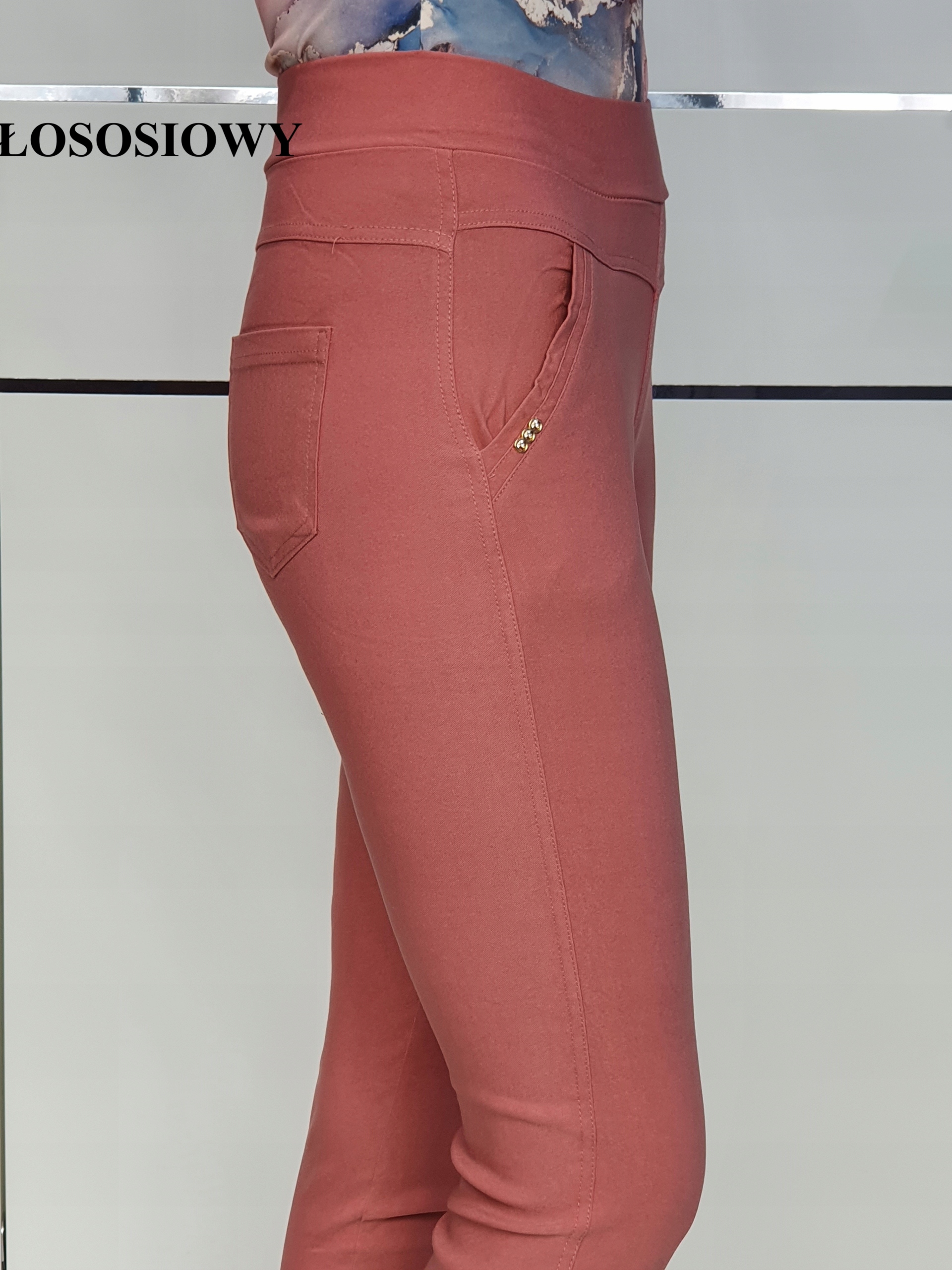 Dopasowane klasyczne spodnie różne KOLORY, RURKI, 95%bawełna XL_42 Rozmiar XL