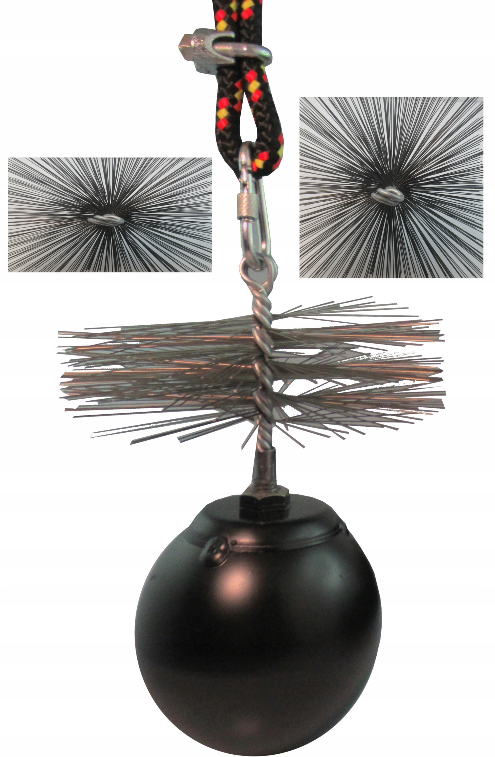 ZESTAW DO CZYSZCZENIA KOMINA 1,7KG 10M DRUT