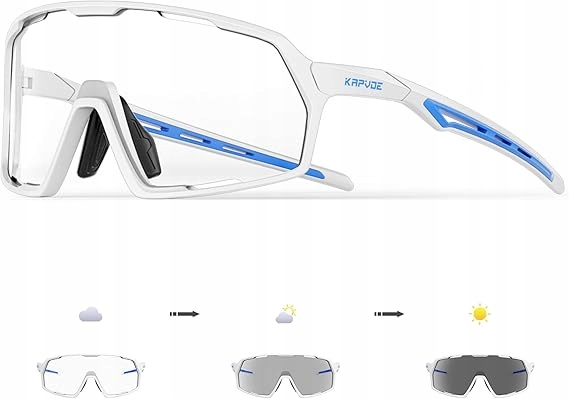 Fotochromatické cyklistické brýle Kapvoe