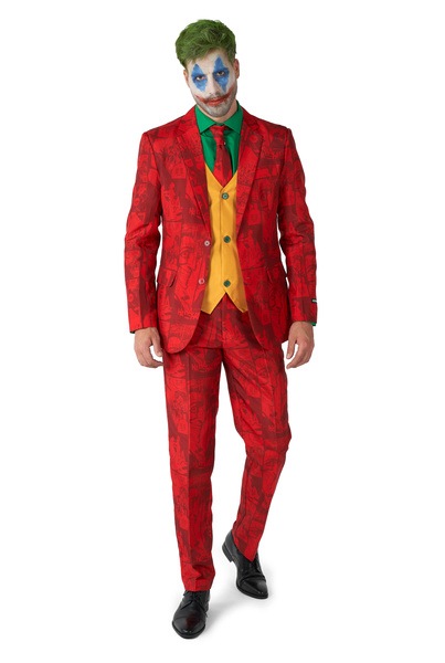 Pánský Červený Oblek Suitmeister Deluxe, Licence Halloween XXL