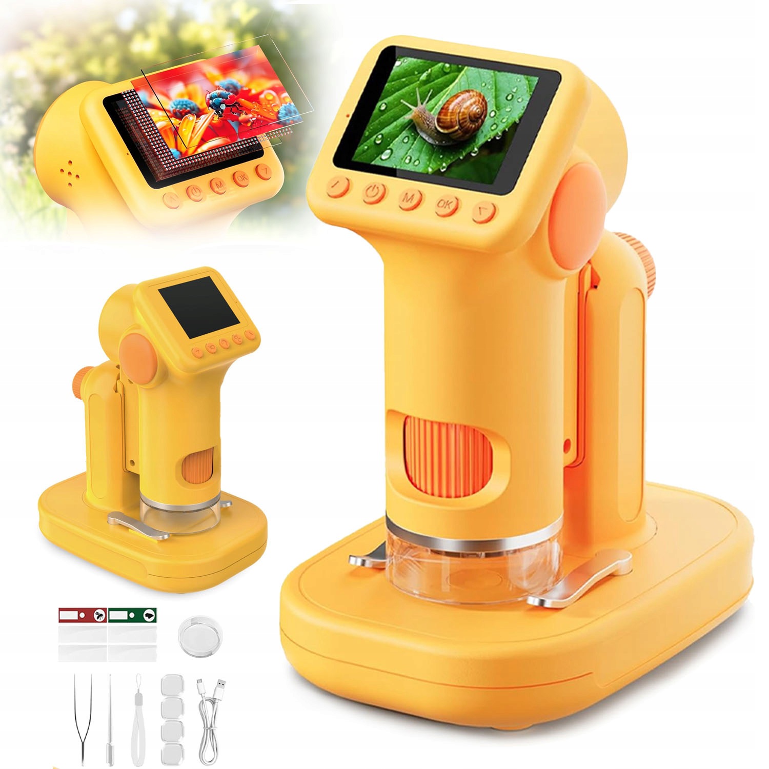 Mikroskop Pro Děti 1600X Digitální Mikroskop Pro Děti, Nabíjení Přes Usb