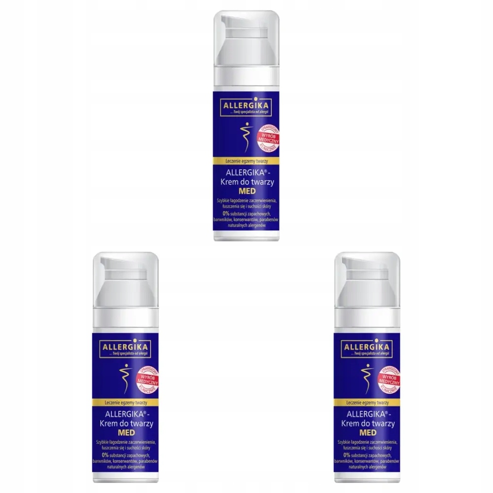 3x Allergika Krem do twarzy Med, 50 ml