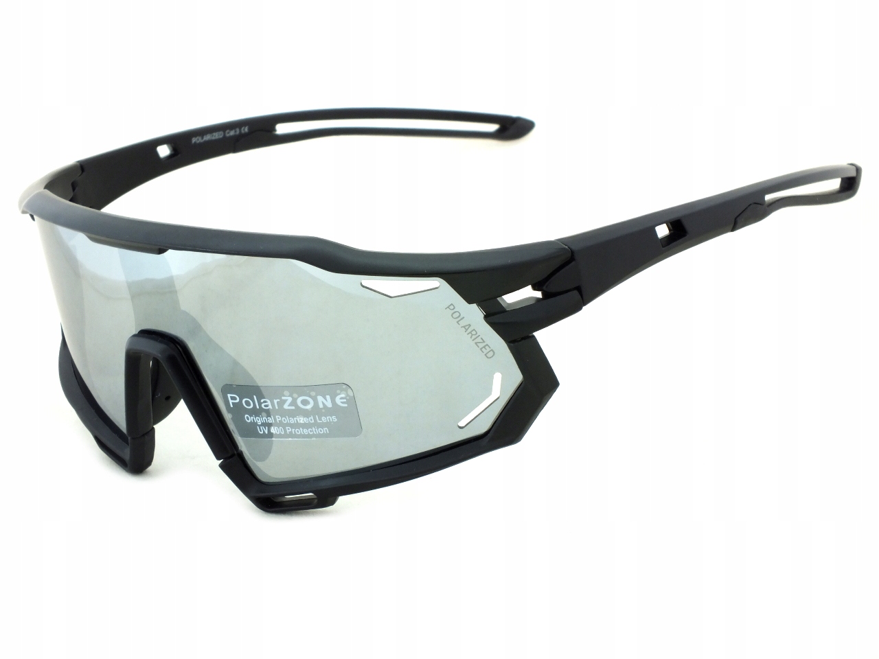 Okulary profesjonalne PolarZONE na rower Gogle do jazdy z filtrem Męskie