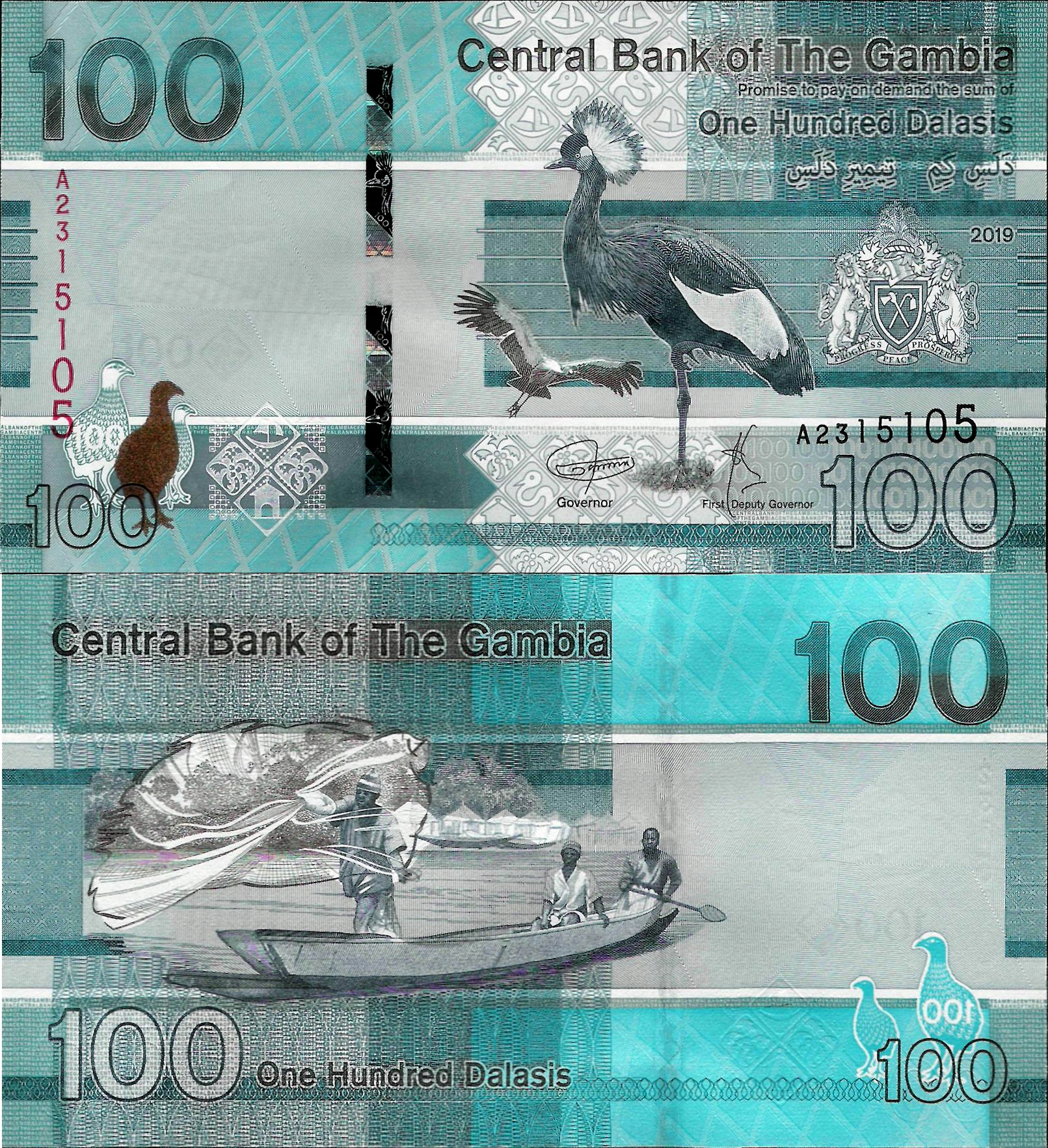 Gambia 2019 - 100 Dalasis - Pick W41 UNC