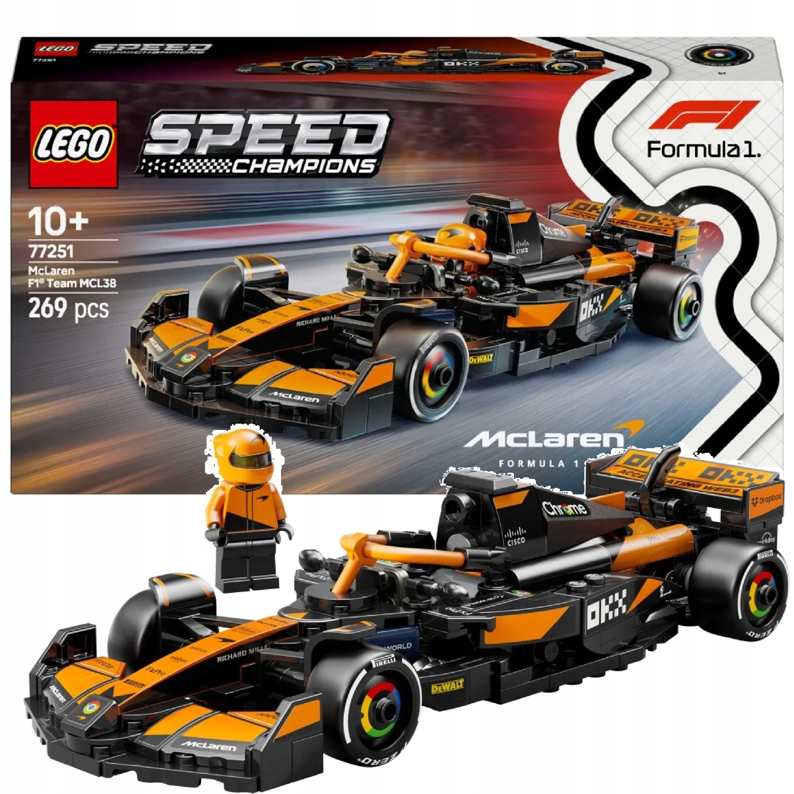 Lego Speed Champions Formule F1 McLaren Team MCL38 77251 stavebnice Lego Formule