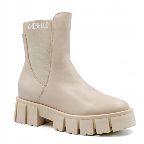 

Chebello 3018 beżowy sztyblet skóra naturalna r 40
