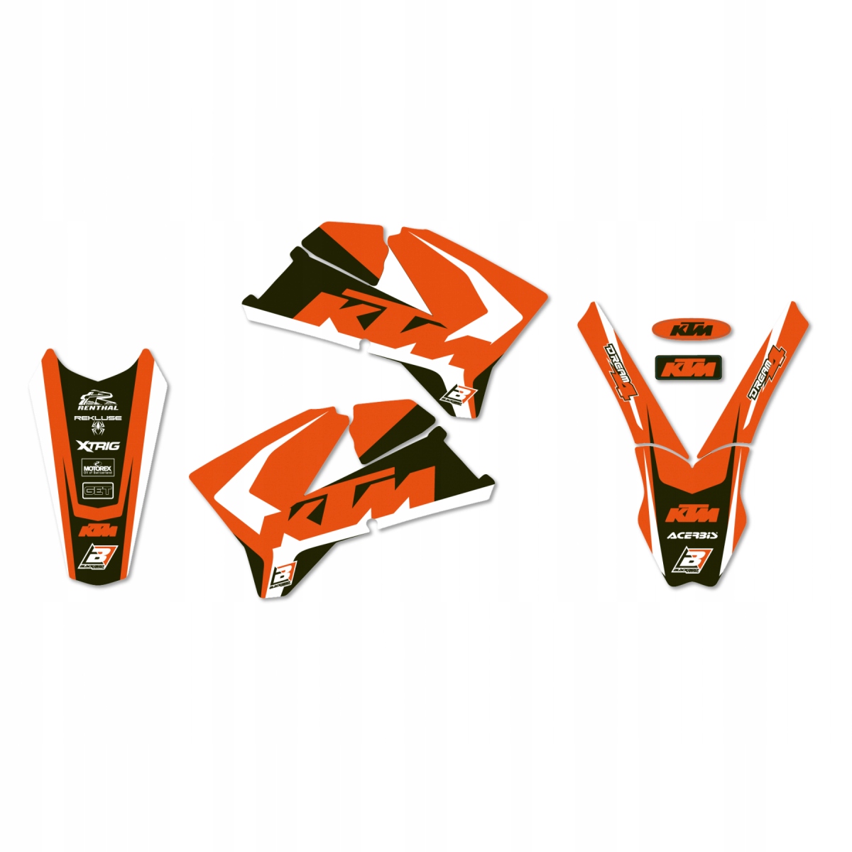 KOMPLET NAKLEJEK OKLEINA KTM SX SXF 05 06 Dream4