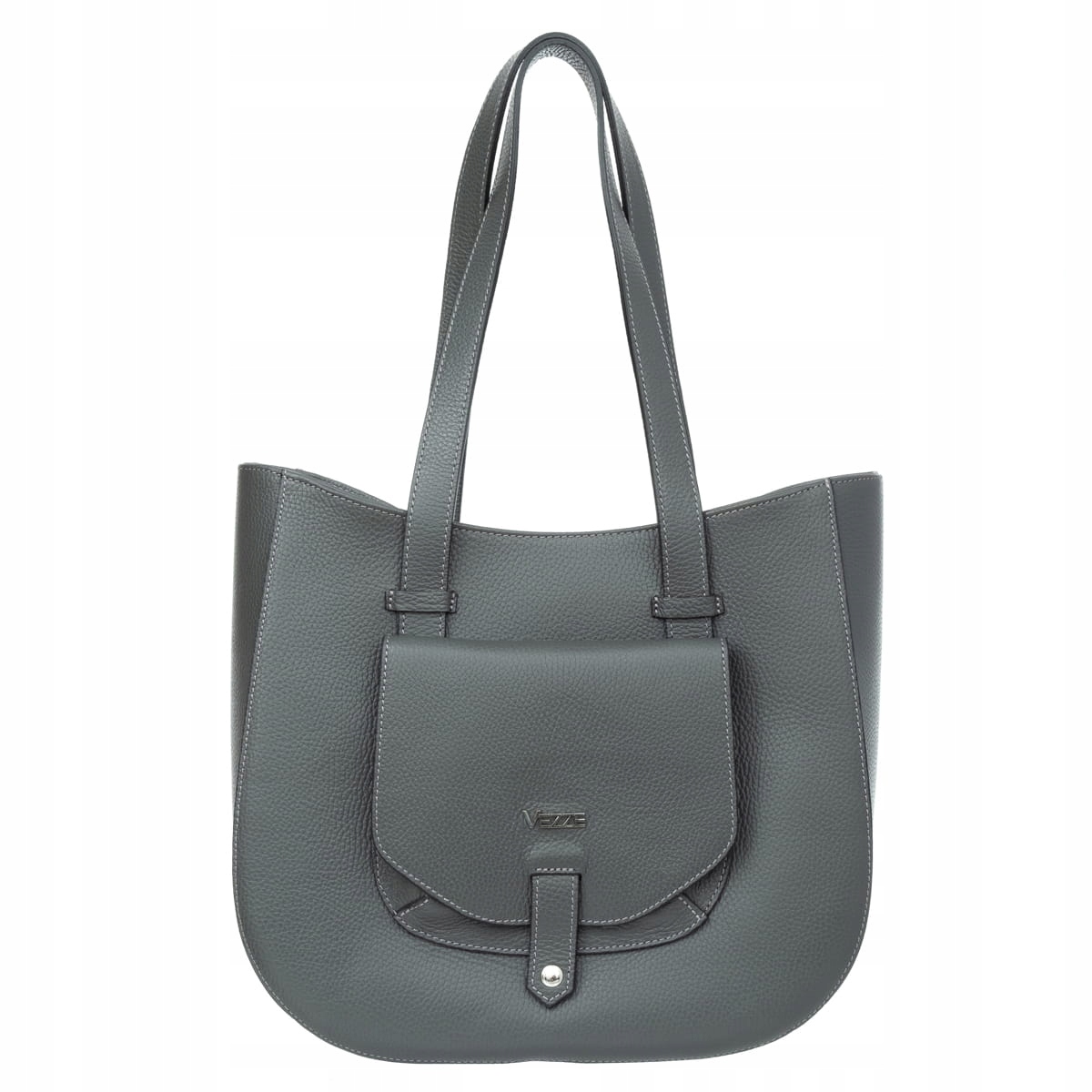 Kožená kabelka Vezze Copertina Antracit