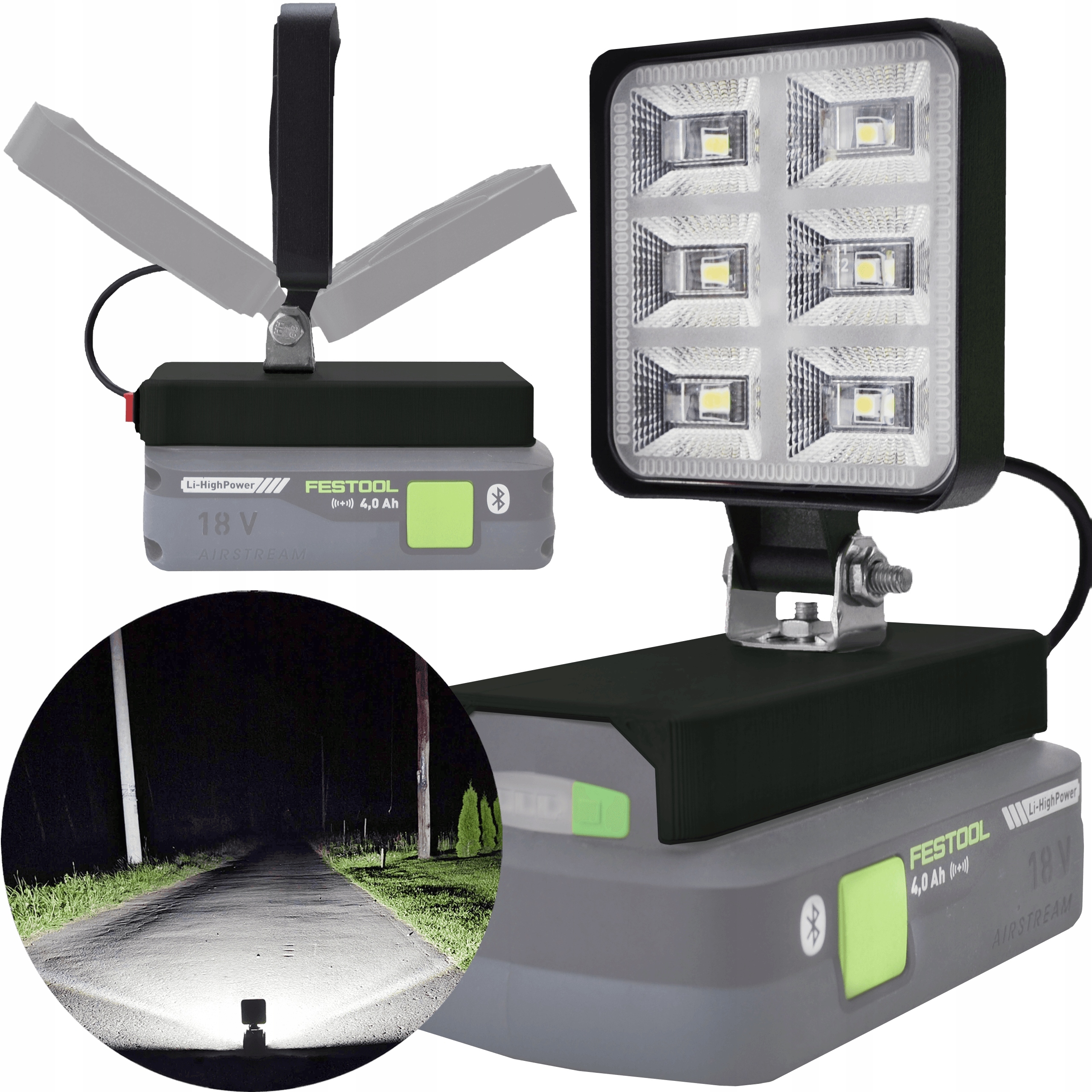 Lampa Do Festool 18V Halogen Roboczy Led Na Akumulator