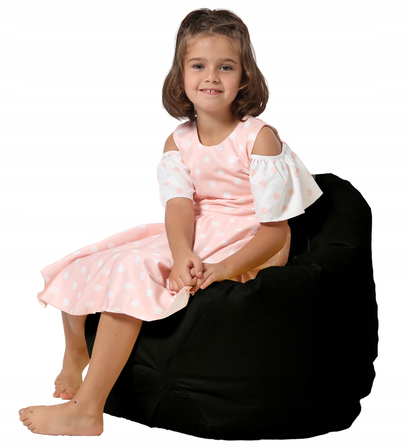 Worek sako pufa PREMIUM KIDS CZARNA