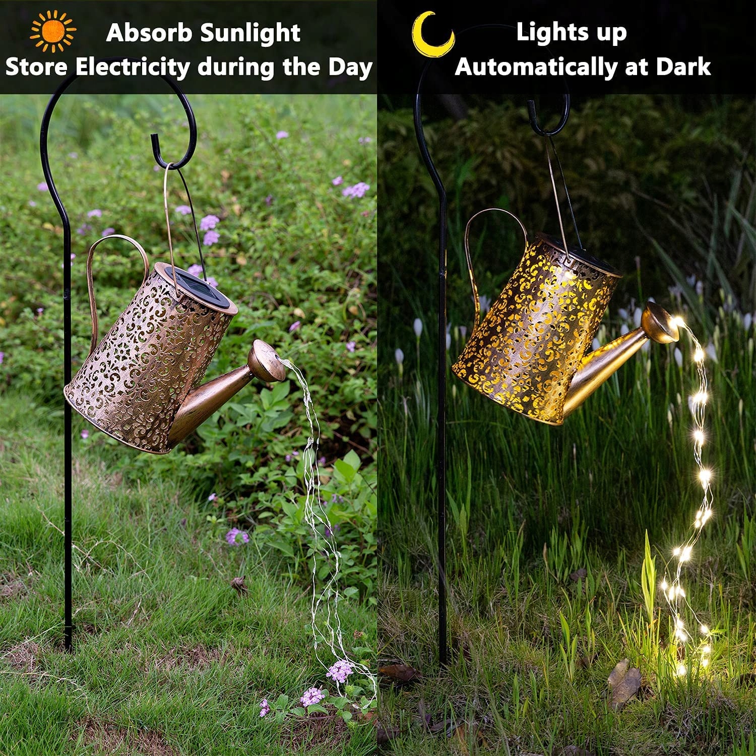 SOLAR KONEWKA Z LAMPKAMI LED DO OGRODU DEKORACJA SOLARNA NA ZEWNĄTRZ — miniatura 6