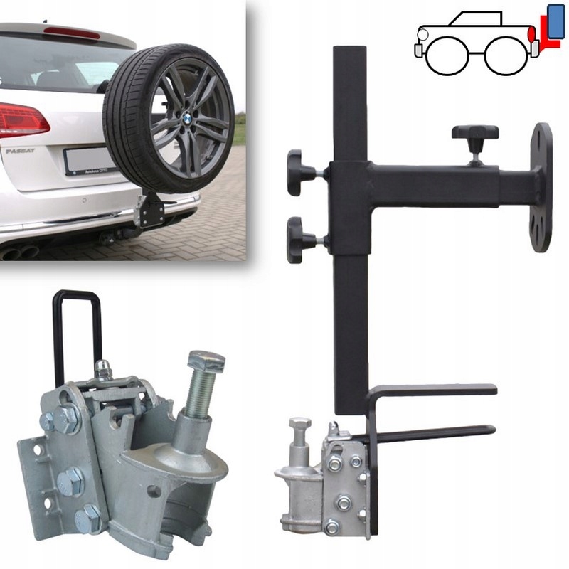 Bagażnik Uchwyt na Koło Zapasowe na Hak do Land Rover Defender 90