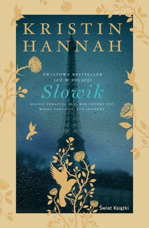 Słowik Kristin Hannah złota oprawa