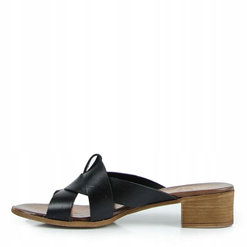 LEMAR 40236 KLAPKI SANDAŁY SKÓRA LICO CZARNE 39 Marka Lemar