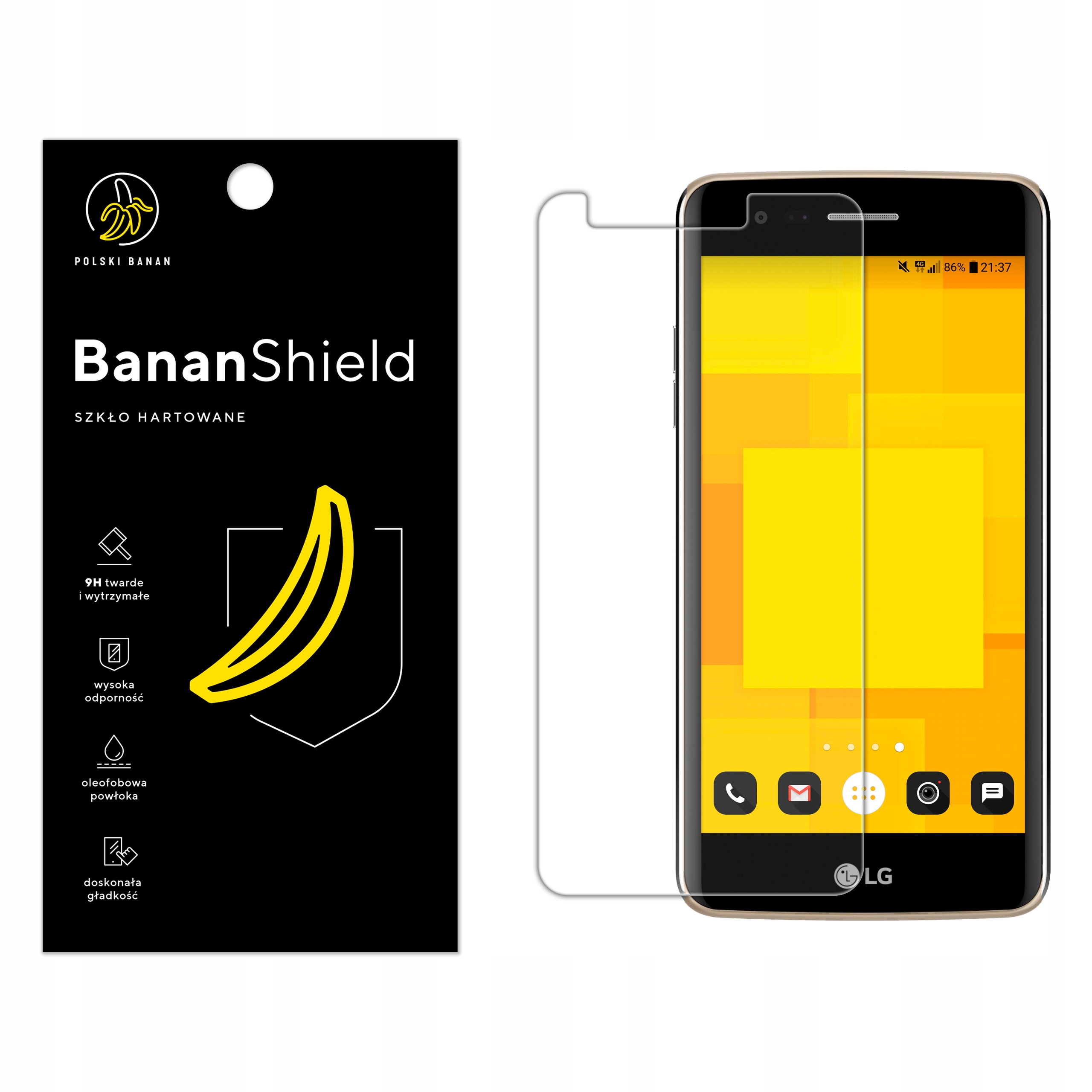 

Szkło Hartowane Polski Banan 9H do Lg K8 2017