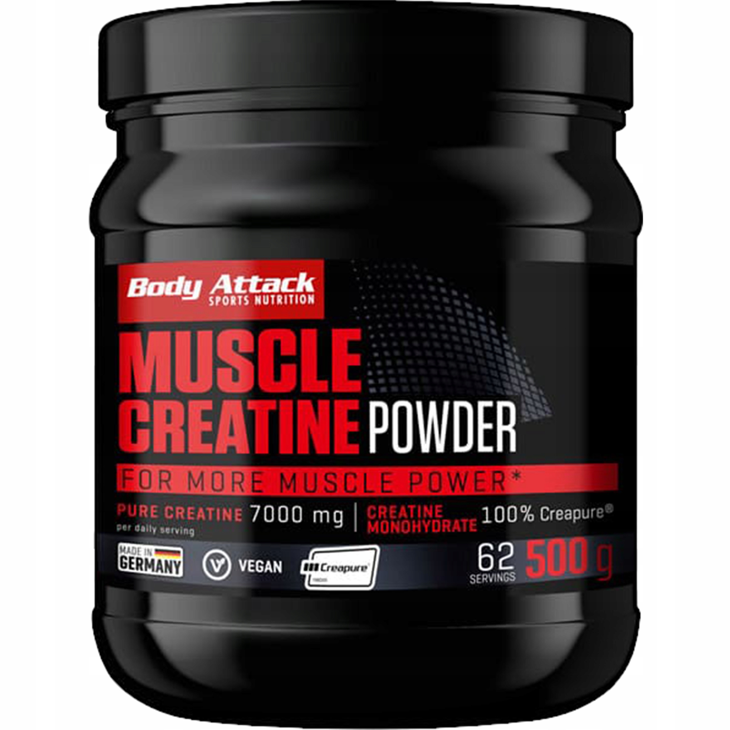 Kreatin Monohydrát Body Attack Muscle Creatine 500 g Creapure prášek