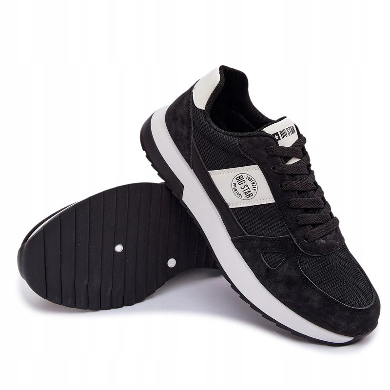 Pánské Sportovní Tenisky Big Star Pohodlné TT174352 Černé 45