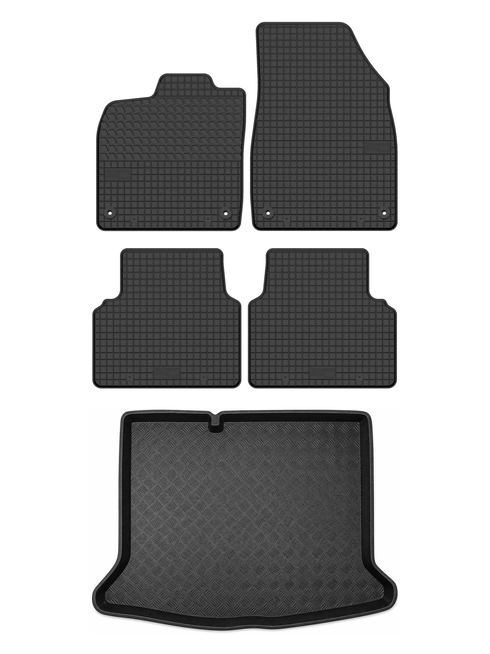 Gumové koberce SolidTread rohož do kufru pro: Cupra Born 2023- 5 el.