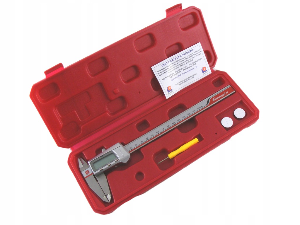SUWMIARKA ELEKTRONICZNA 200mm / 50 mm GUANGLU dokładność 0.01mm