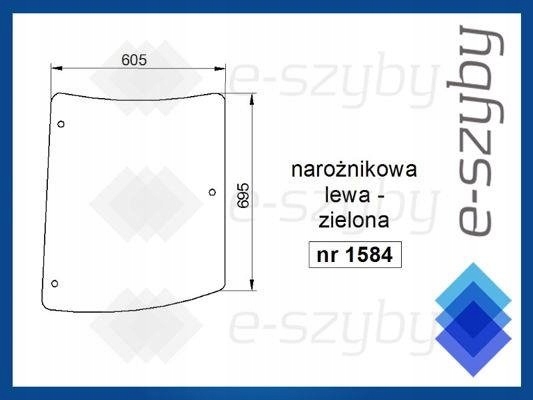 sklo Mf série 5400 rohové levé
