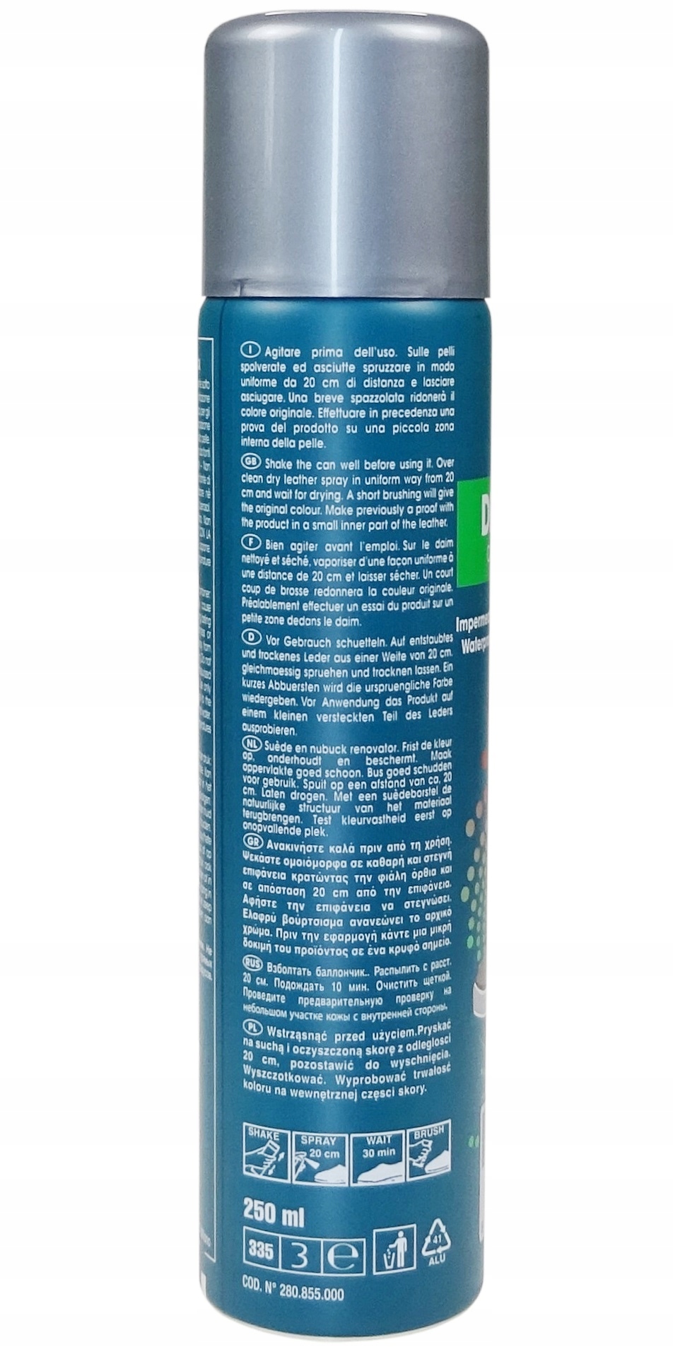 FARBA DO ZAMSZU NUBUKU BARWNIK FARBA RENOWATOR Dedykowany materiał nubuk, zamsz