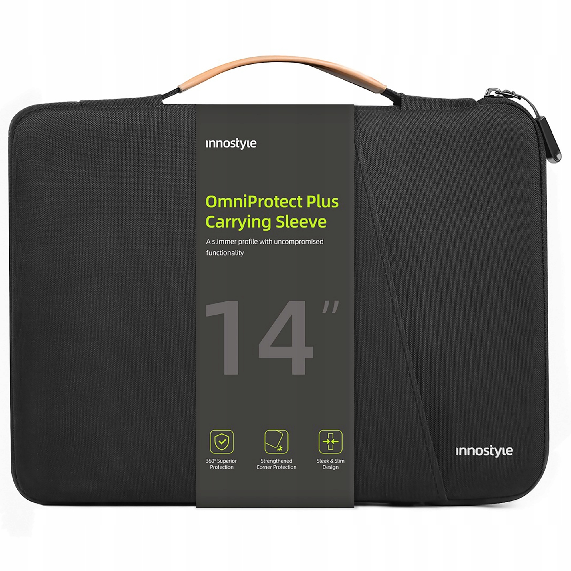 Innostyle Taška Na Notebook 13 14 Voděodolná Pouzdro Omniprotect Plus Černá