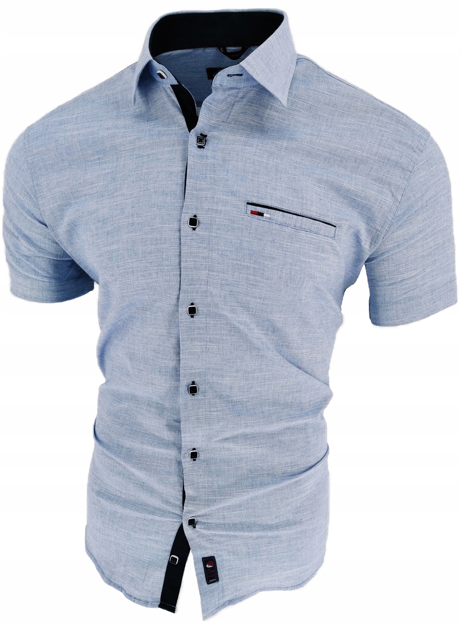 KOSZULA MĘSKA BŁĘKITNA 1813 SIGN 39/40 M