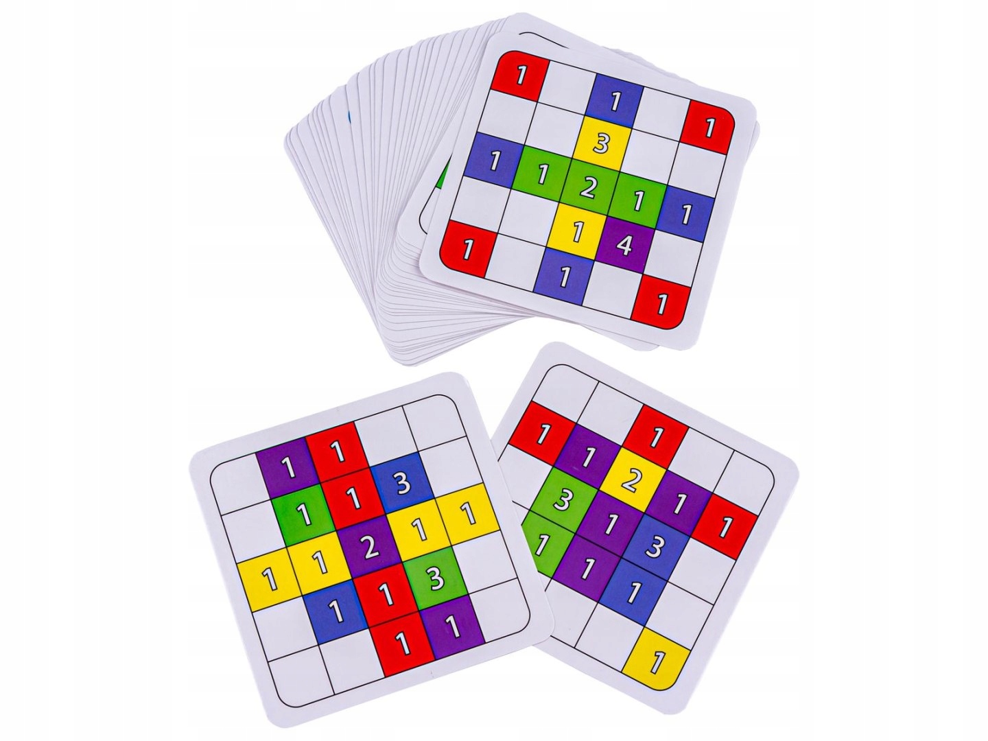 Logiczna Gra Na Refleks Klocki Karty Fiszki Two Player Game DWÓCH GRACZY Wiek dziecka 3 lata +