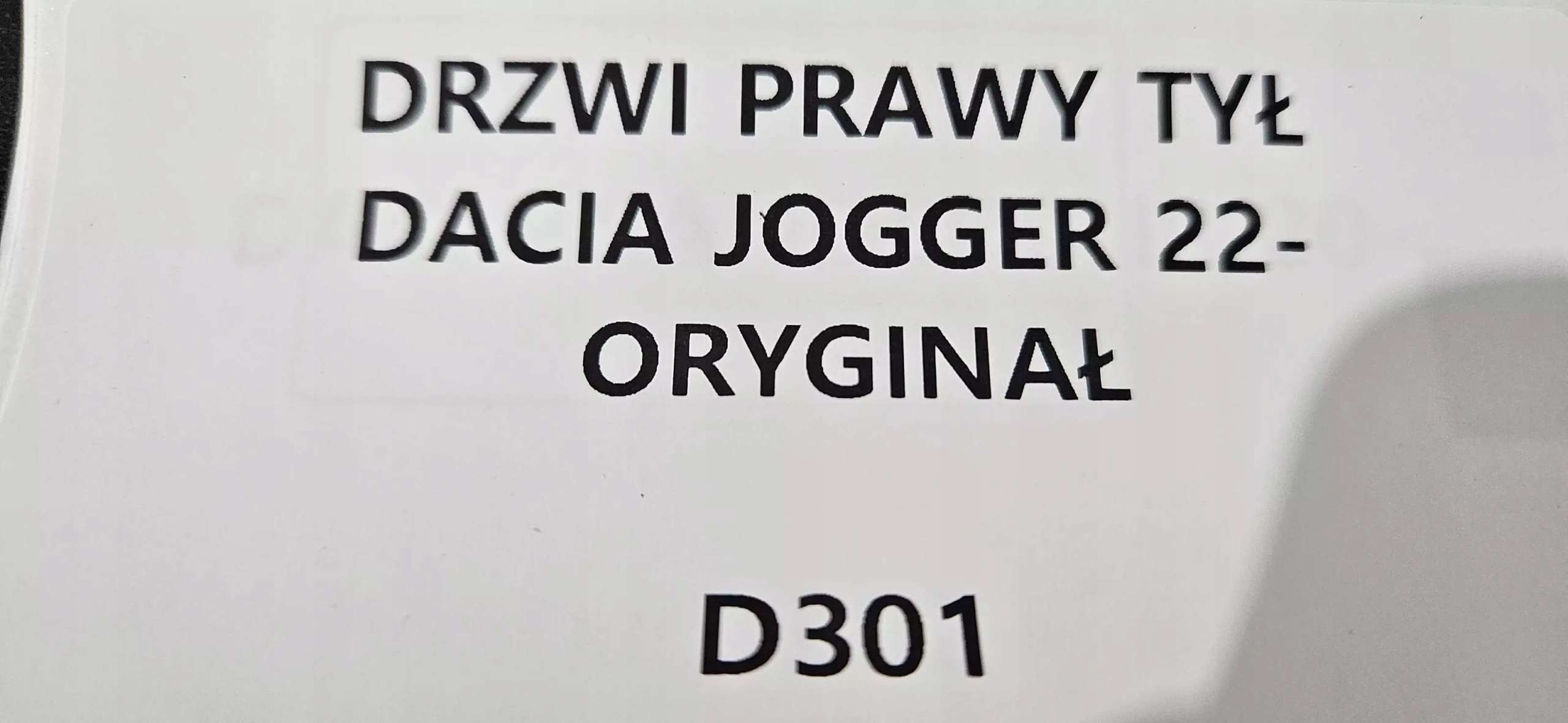 Tür rechts heck DACIA JOGGER 2022- Original