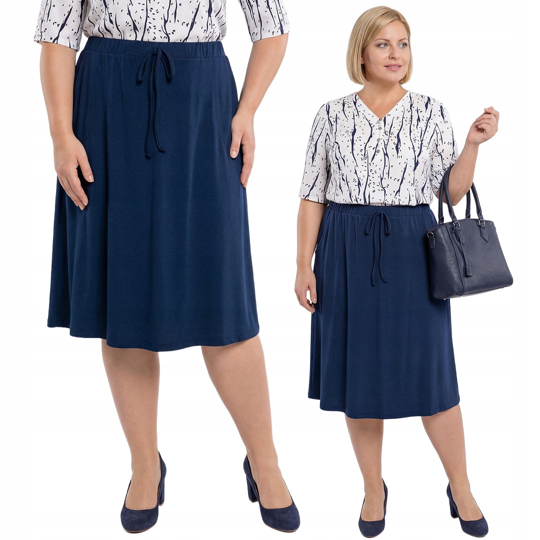Sukně tmavě modrá plus size velikost 56