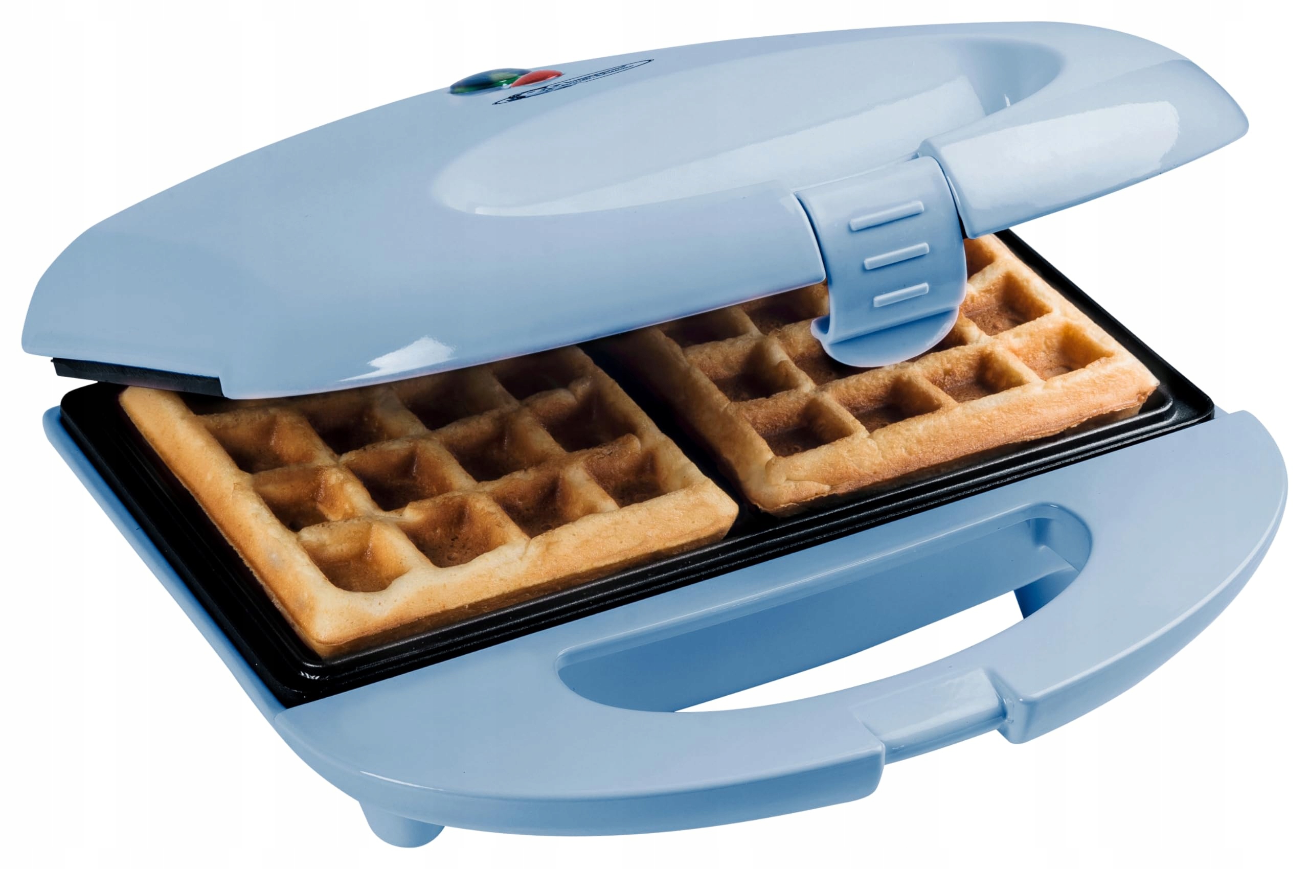 Bestron vaflovač 700 W, retro design, modrý, 2 belgické vafle