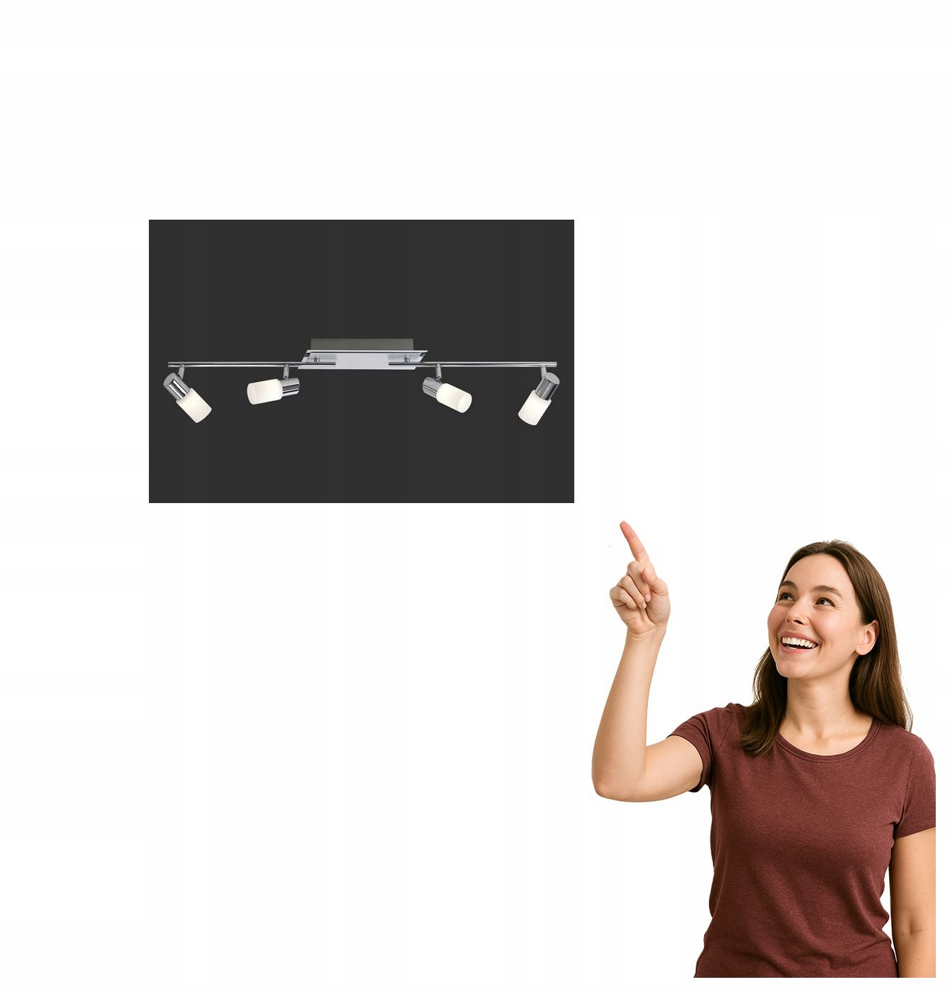 Lampa reflektor spot Led 4x5W Clapton 821410405 Trio