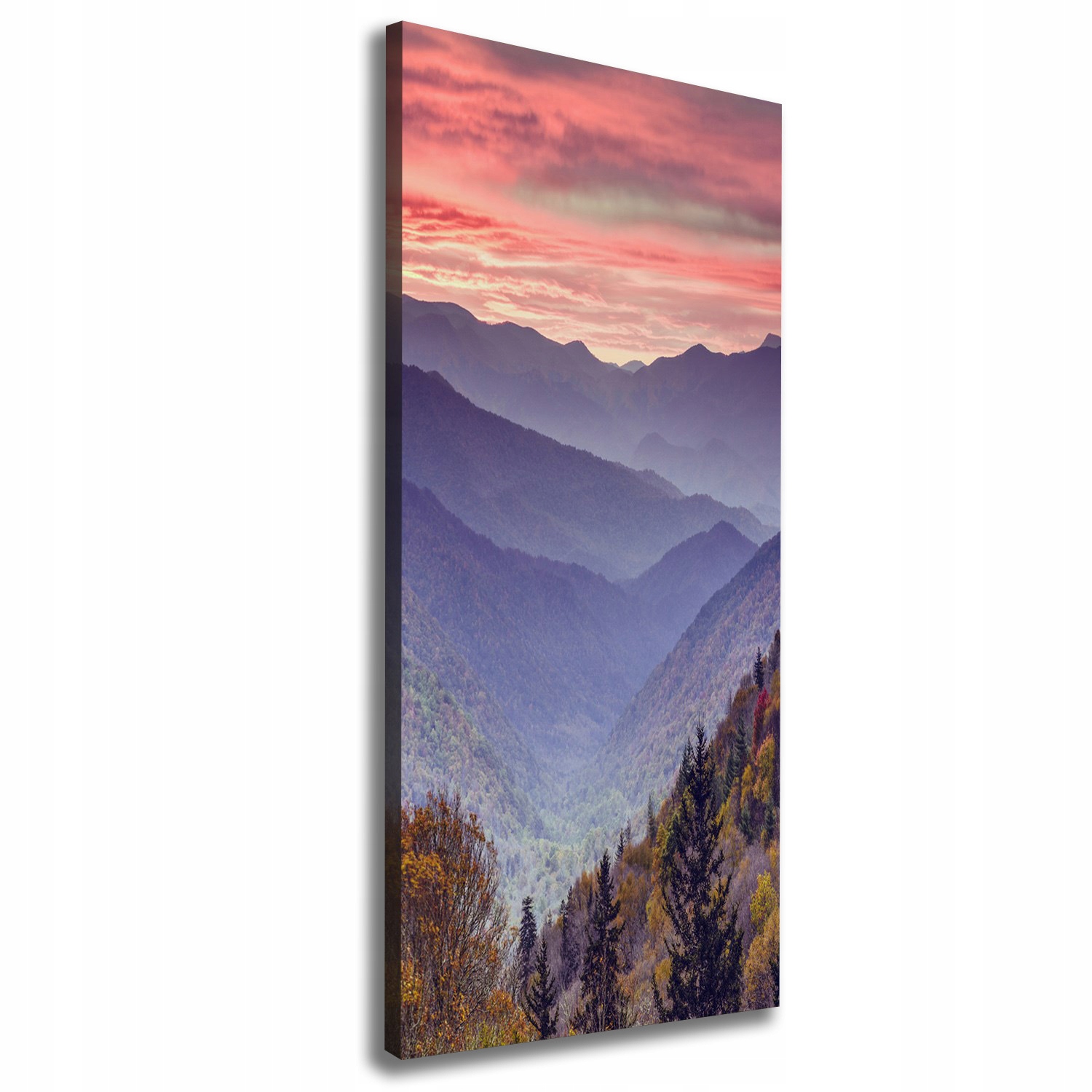 Foto obraz na plátně Mlha nad horami 50x125 cm