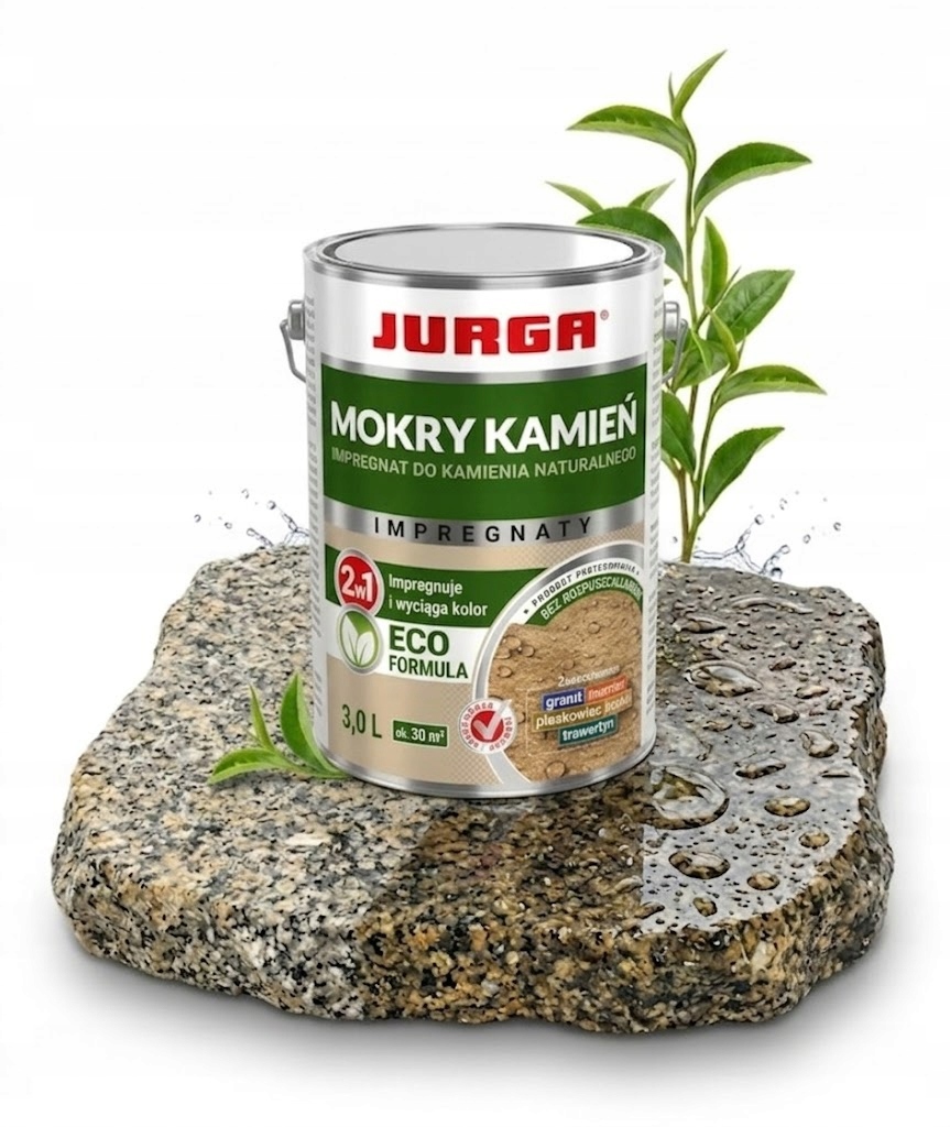 Impregnat Kamienia naturalnego Granitu Marmuru Jurga Mokry Kamień 3L