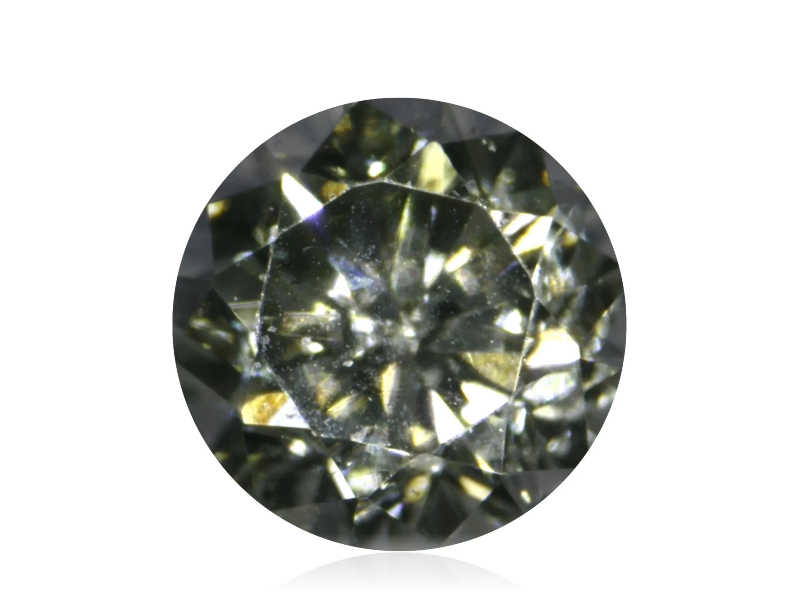Přírodní Diamant 0.04ct Zelený Briliant SI2 eCertifikát Wbd